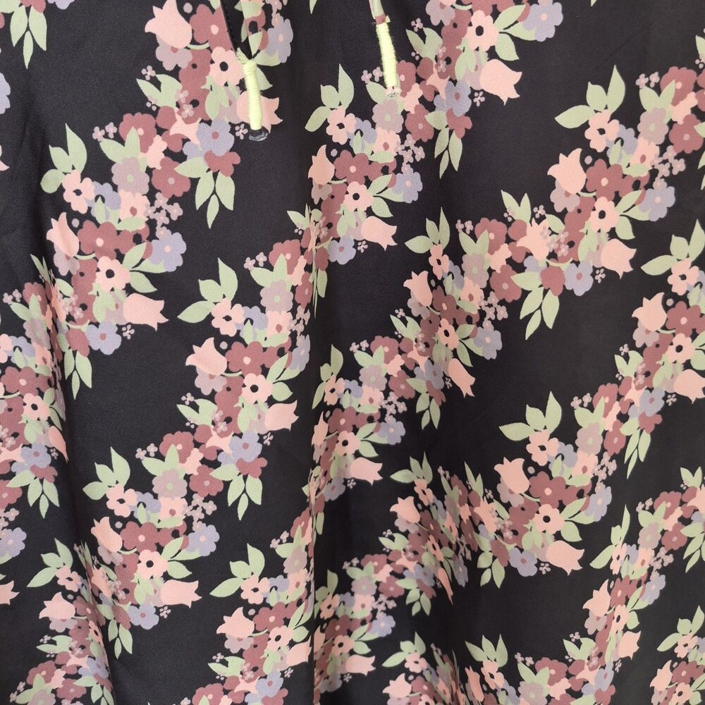 New Intimately Free People Chemise Women's Sz Medium Black Lace Floral Print $98 - Picture 13 of 16